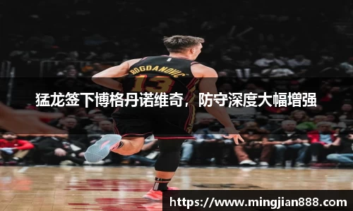 猛龙签下博格丹诺维奇，防守深度大幅增强